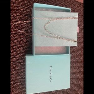 Tiffany oval link necklace 18 inch (Authentic)